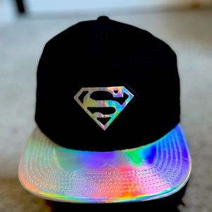 Superman cap with holographic visor